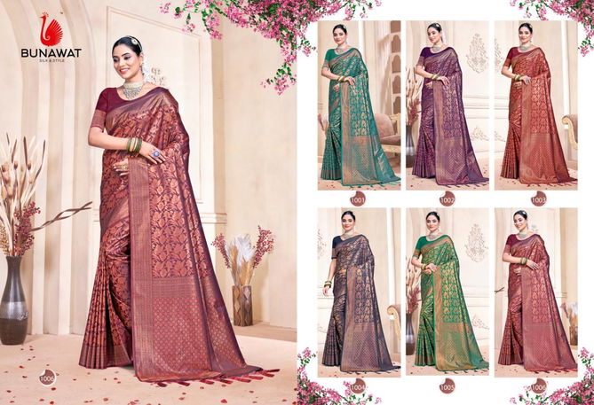 Rajwadi Vol 9 By Bunawat Banarasi silk Wedding Wear Saree Wholesale Online